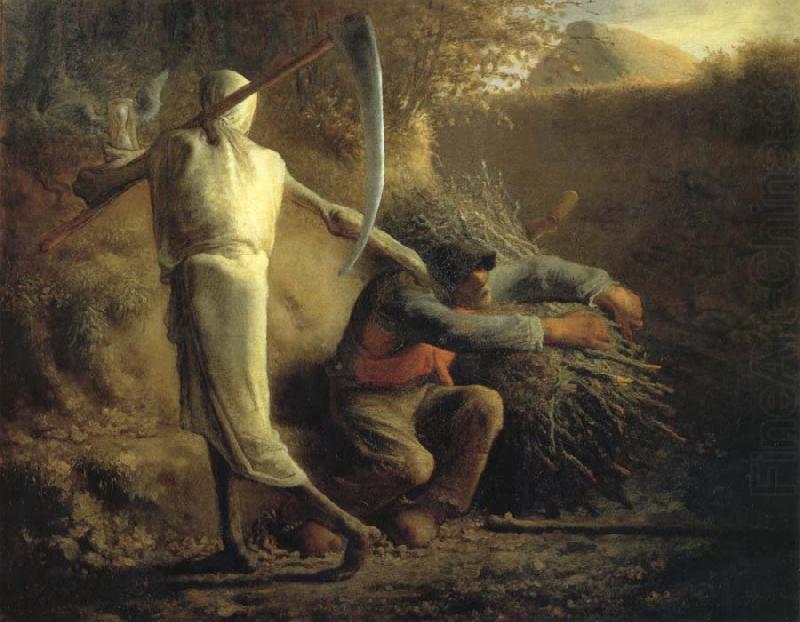 Jean Francois Millet Death and the woodcutter china oil painting image